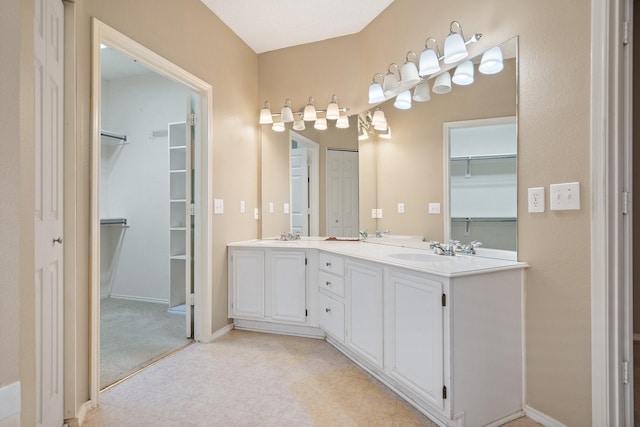 bathroom featuring vanity