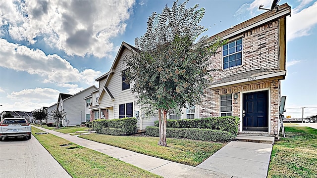 view of property with a front yard