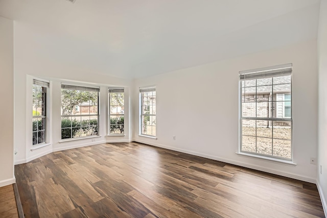 unfurnished room featuring wood-type flooring