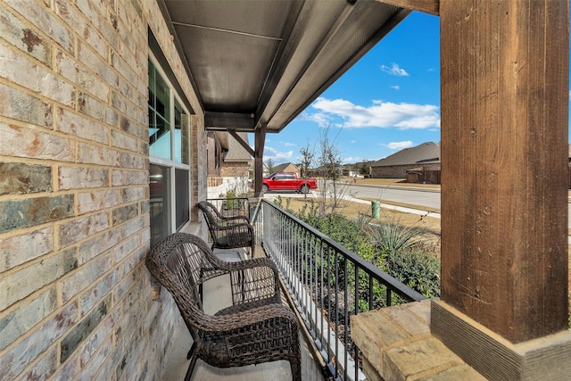 view of balcony