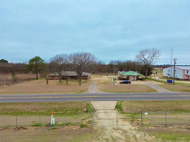 view of street featuring a rural view