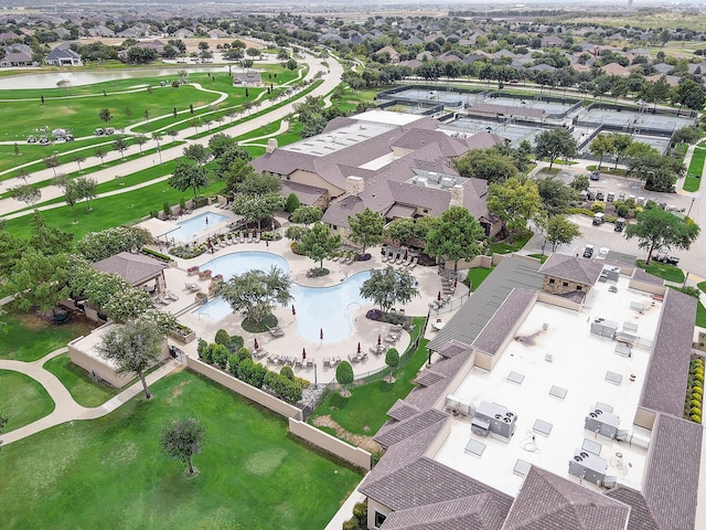 birds eye view of property featuring a residential view