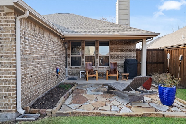 view of patio / terrace featuring grilling area