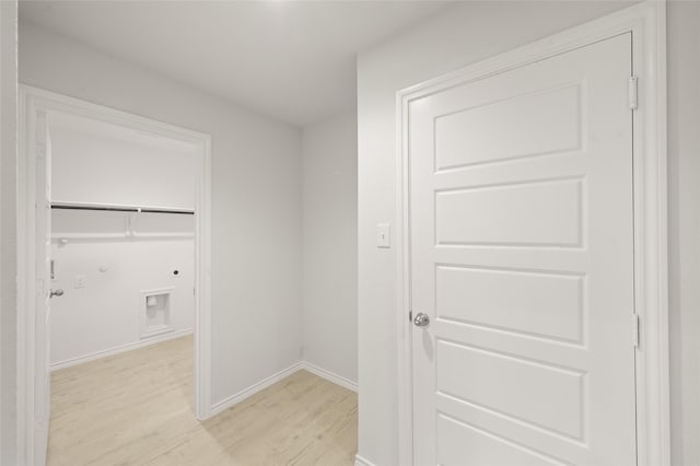 400 Basalt Dr, Azle, TX 76020 - hallway featuring light wood-style floors and baseboards