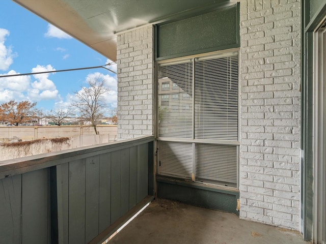 view of balcony