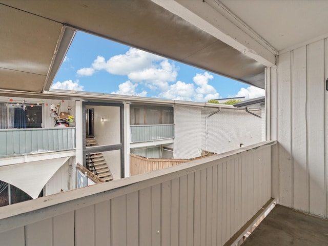 view of balcony