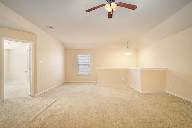 4216 Bridgestone Dr, Fort Worth, TX 76123 - spare room with light carpet, a ceiling fan, and baseboards