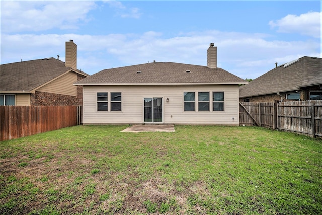 4216 Bridgestone Dr, Fort Worth, TX 76123 - rear view of property featuring a patio area and a chimney