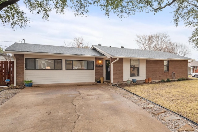 view of ranch-style house