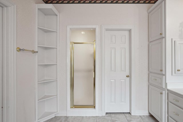 bathroom with walk in shower