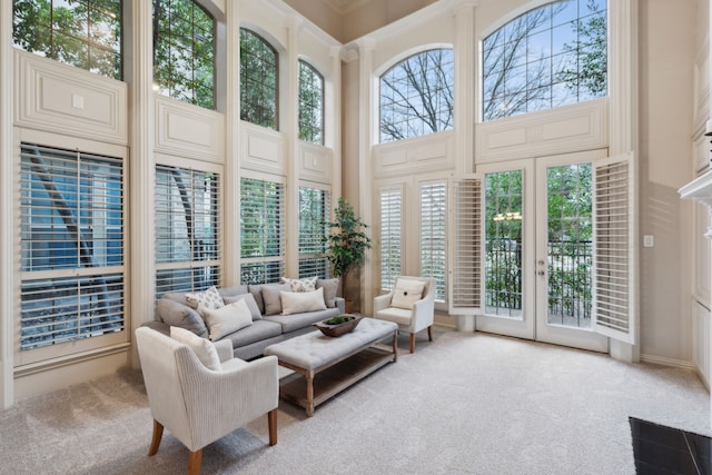 view of sunroom