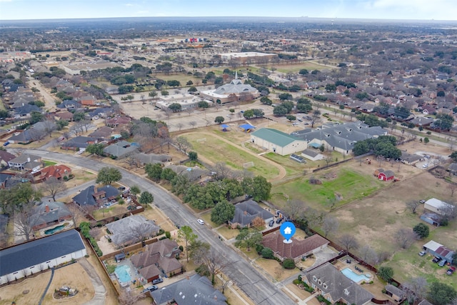 birds eye view of property