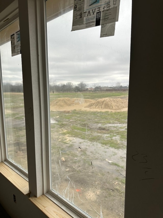 room details featuring a rural view