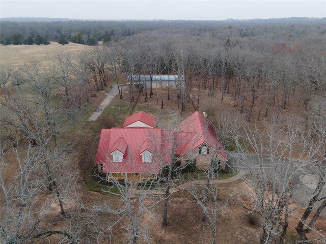 1790 County Road 1150, Emory, TX 75440 - aerial view of property and surrounding area featuring a forest