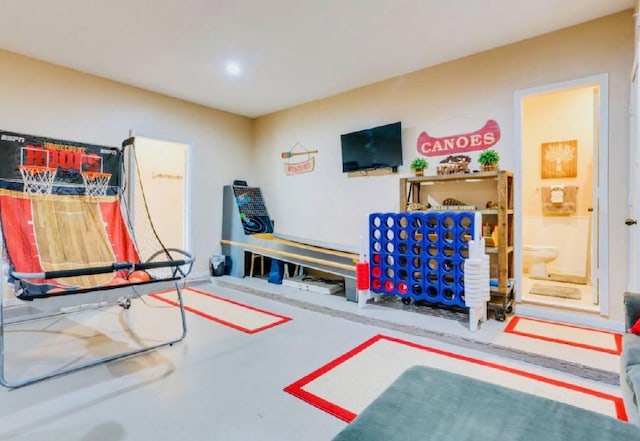 view of game room