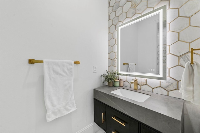 bathroom featuring vanity