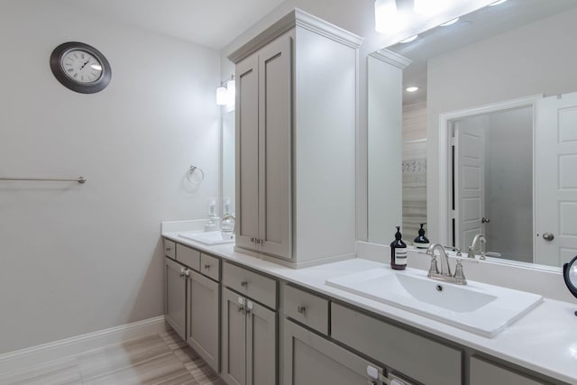 bathroom featuring vanity