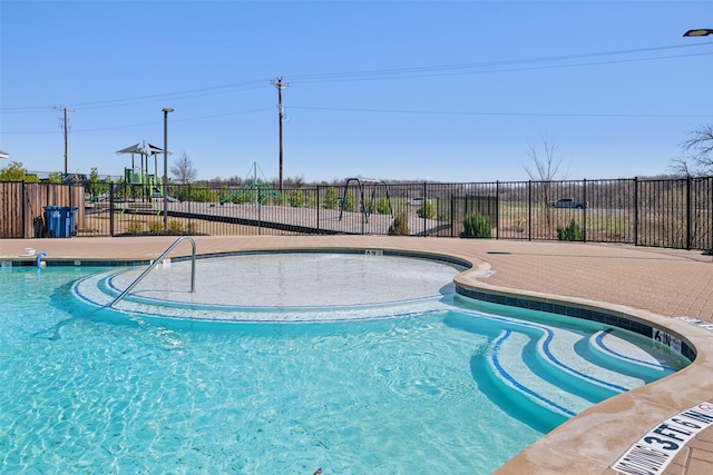 pool with fence