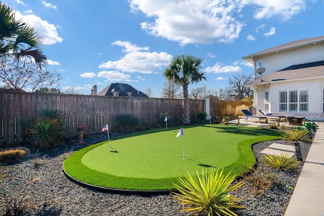 view of property's community featuring a patio area