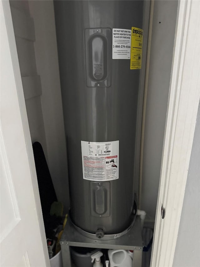 utilities featuring electric water heater