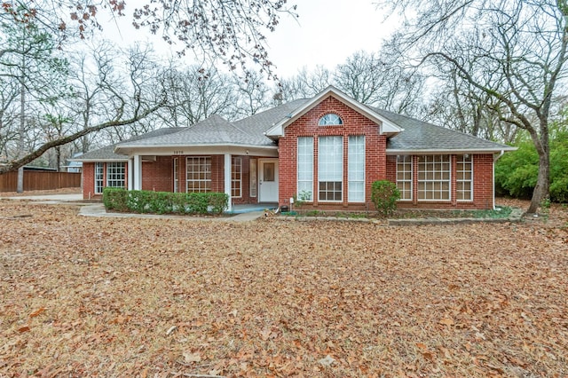 view of front of home