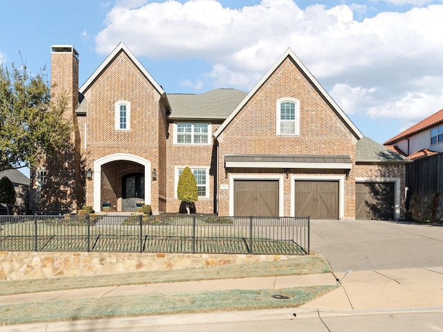 view of front of house featuring a garage