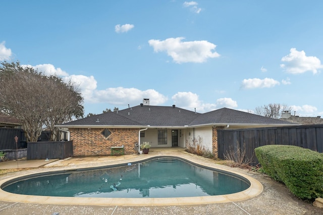 view of pool with a patio area