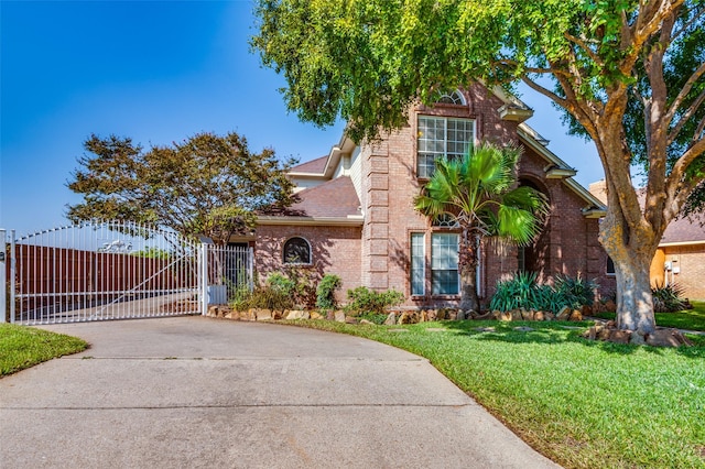 view of front of house featuring a front yard