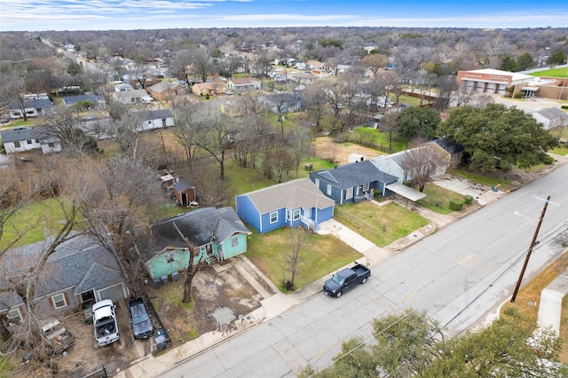 drone / aerial view with a residential view