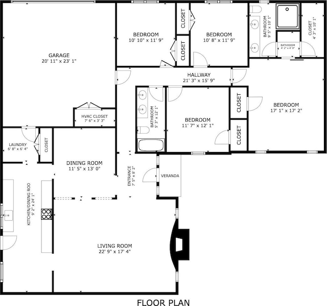 2421 Postbridge Rd, Grand Prairie, TX 75050 - property floor plan