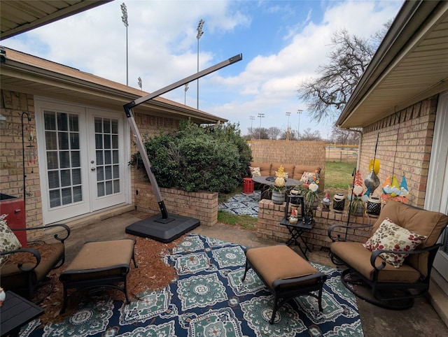 view of patio / terrace with french doors