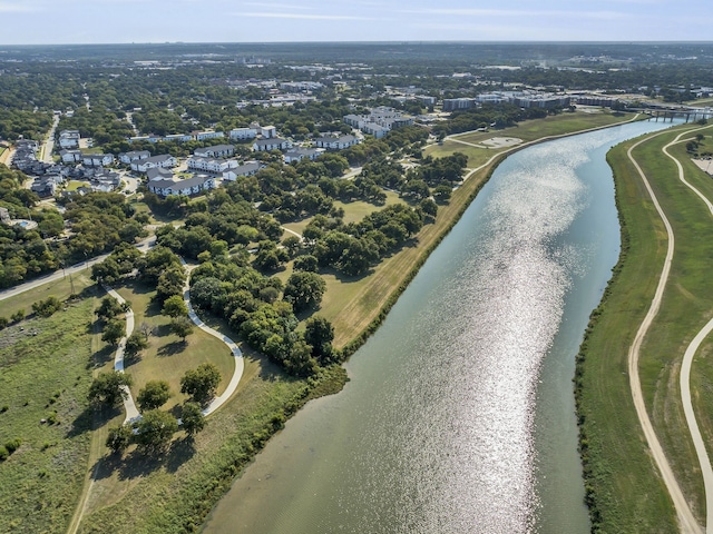 2125 Bird St, Fort Worth, TX 76111 - aerial view of property's location featuring a large body of water