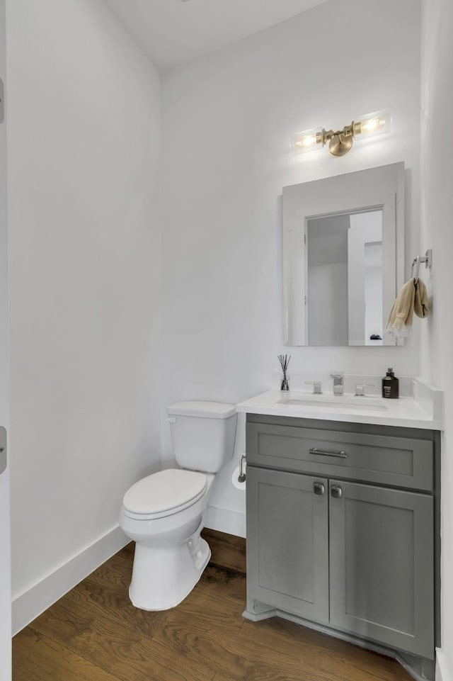2125 Bird St, Fort Worth, TX 76111 - bathroom featuring vanity and wood finished floors