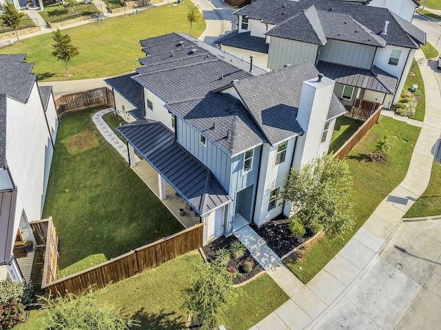 2125 Bird St, Fort Worth, TX 76111 - aerial perspective of suburban area