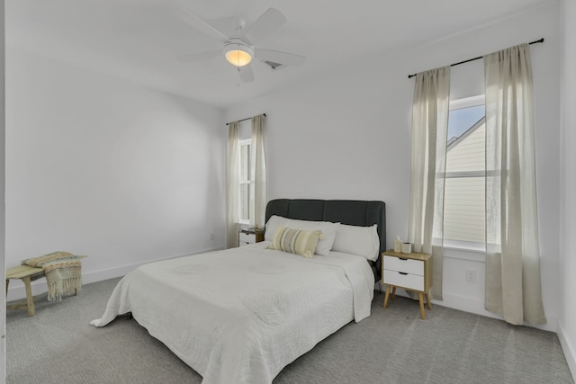 2125 Bird St, Fort Worth, TX 76111 - carpeted bedroom featuring ceiling fan and baseboards