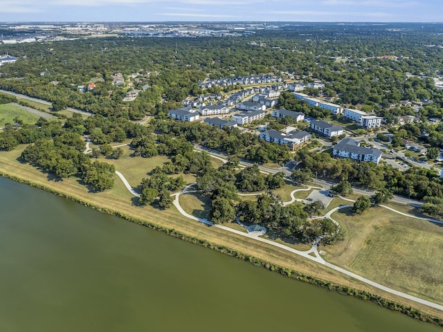 2125 Bird St, Fort Worth, TX 76111 - aerial overview of property's location with a nearby body of water