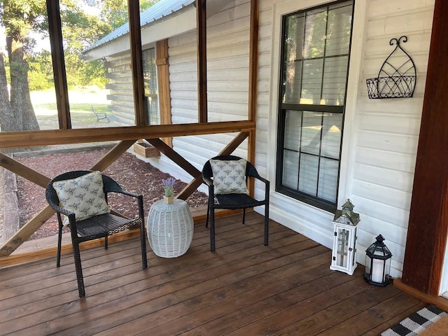 view of sunroom / solarium