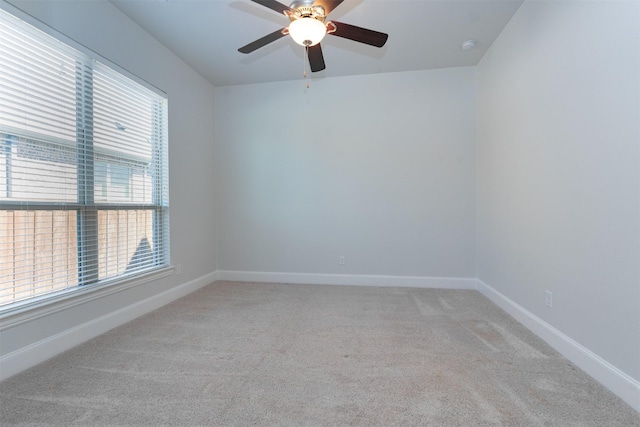 3019 Haywick, The Colony, TX 75056 - unfurnished room featuring carpet flooring, ceiling fan, and baseboards