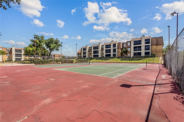 view of tennis court