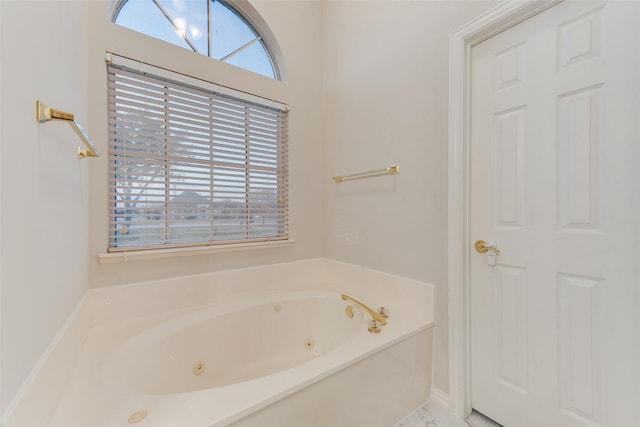 bathroom with a bathtub