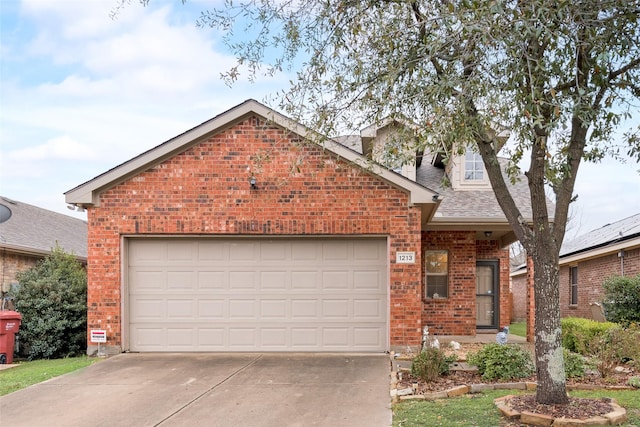 front of property featuring a garage