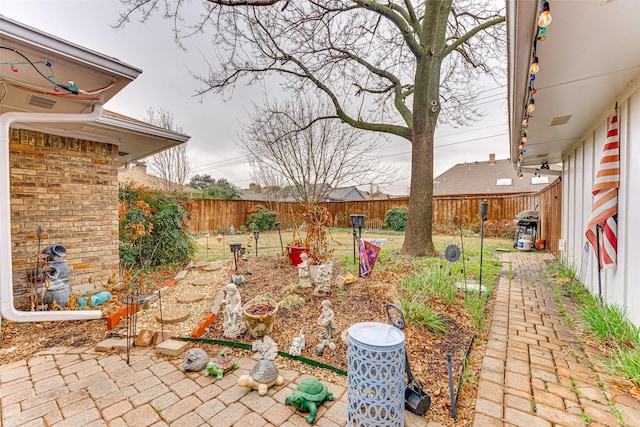 view of yard featuring a patio area