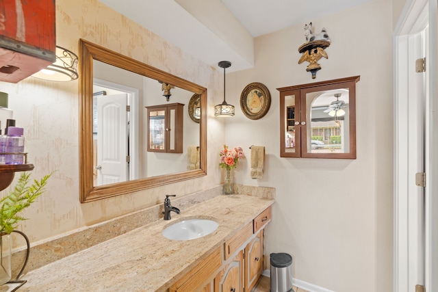 bathroom featuring vanity