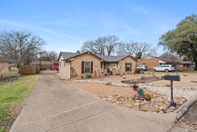 view of ranch-style home