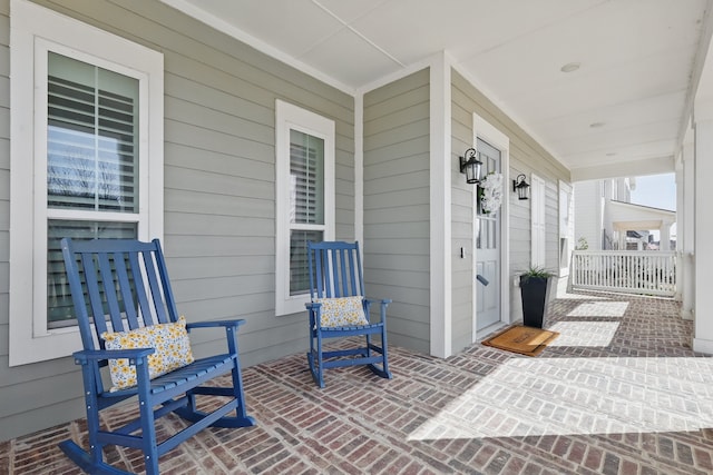 view of patio / terrace featuring covered porch