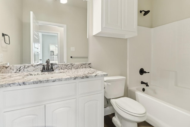 212 Navajo Trl, Alvarado, TX 76009 - full bath with vanity, toilet, and shower / washtub combination