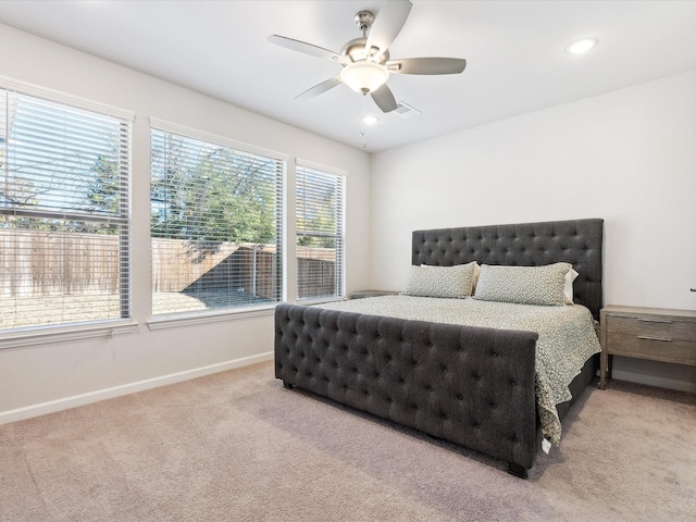2019 Atlantic Ave, Anna, TX 75409 - bedroom featuring carpet flooring, recessed lighting, baseboards, and a ceiling fan