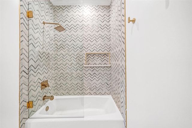 bathroom featuring shower / bathtub combination