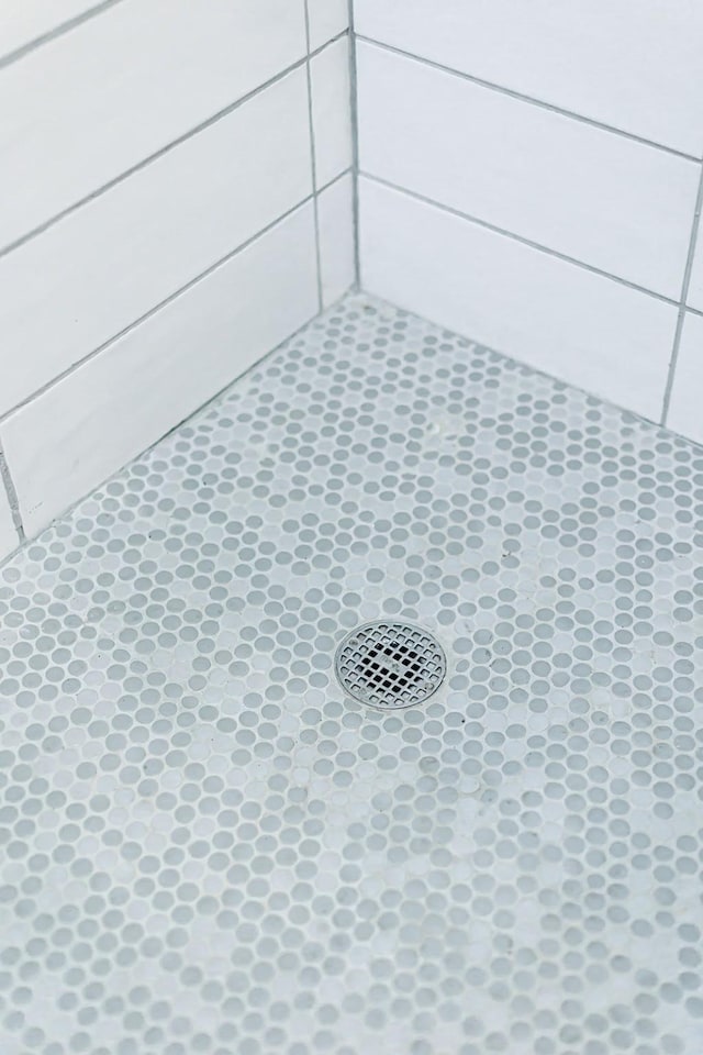 interior details with a shower