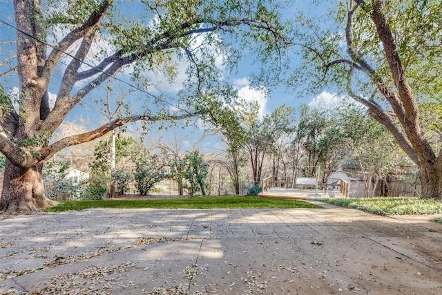 view of yard featuring a patio